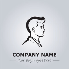A Man logo company design illustration
