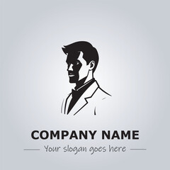 A Man logo company design illustration
