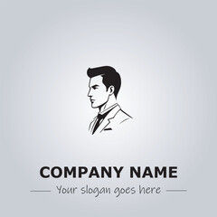 A Man logo company design illustration
