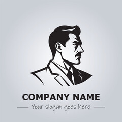 A Man logo company design illustration
