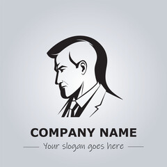 A Man logo company design illustration
