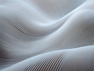 Abstract waves of smooth textured surfaces, futuristic and minimalistic design  