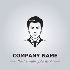 A Man logo company design illustration
