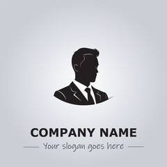 A Man logo company design illustration
