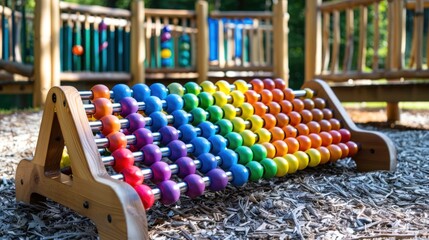 Rainbow Abacus on Playground