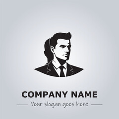 A Man logo company design illustration
