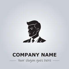 A Man logo company design illustration
