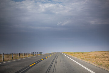 Signs of expressways and national roads in Xinjiang, China