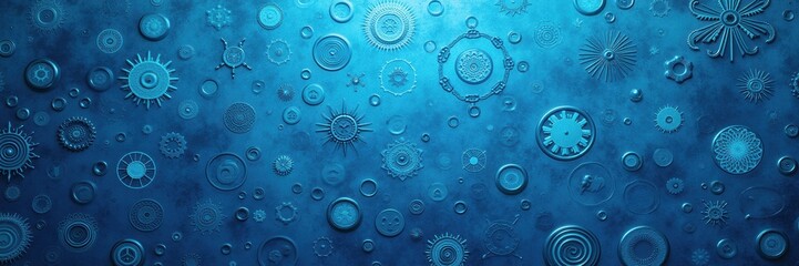 A captivating underwater scene featuring bubbles and intricate patterns, perfect for themes of nature, science, or tranquility in design projects.