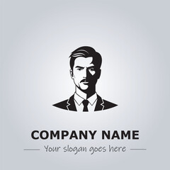 A Man logo company design illustration
