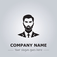 A Man logo company design illustration
