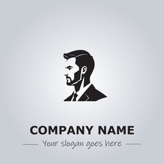 A Man logo company design illustration
