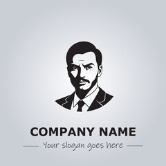 A Man logo company design illustration
