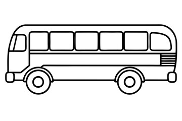 Urban Bus Line Illustration