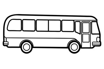 Urban Bus Line Illustration
