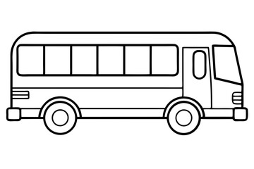 Urban Bus Line Illustration
