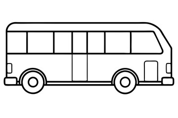 Urban Bus Line Illustration