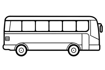 Urban Bus Line Illustration