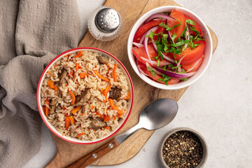 Pilaf, eastern dish of rice,
