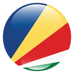 Seychelles flag circle icon vector illustration design