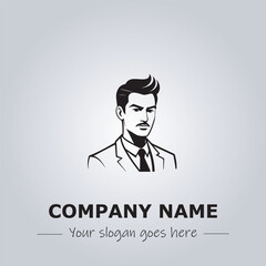 A Man logo company design illustration
