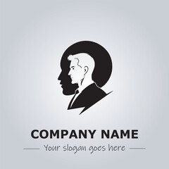 A Man logo company design illustration
