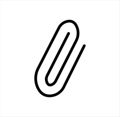 Obraz premium Attachment Icon black Illustration