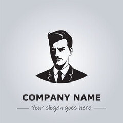 A Man logo company design illustration
