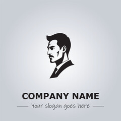 A Man logo company design illustration
