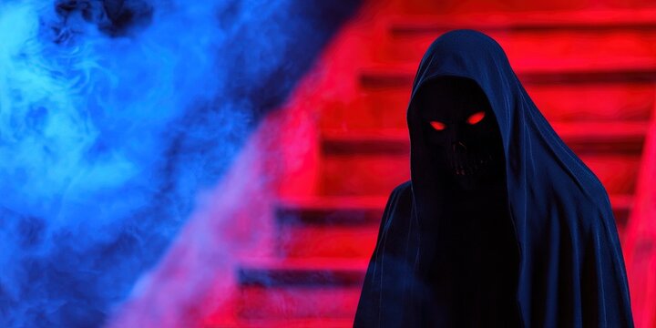 cloaked figure hidden and anonymous