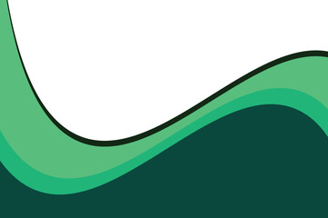 abstract green wave background