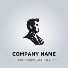 A Man logo company design illustration
