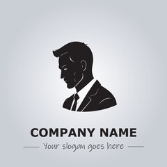 A Man logo company design illustration
