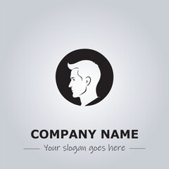 A Man logo company design illustration
