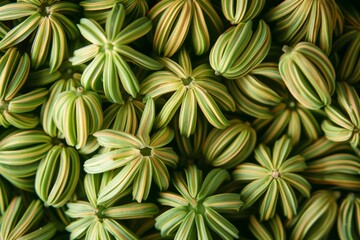 Obraz premium Fennel seeds texture background, Foeniculum vulgare pattern, fennel banner, finocchio mockup