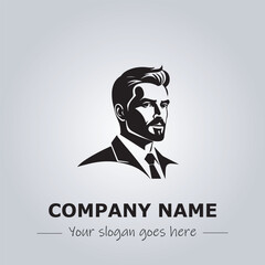 A Man logo company design illustration
