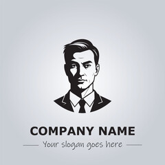 A Man logo company design illustration
