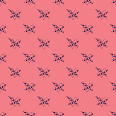 Seamless pattern with hand drawn heart doodle for decorative print, wrapping paper, greeting cards and fabric