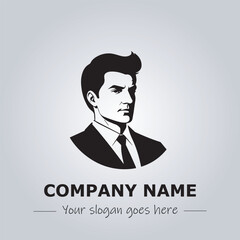 A Man logo company design illustration
