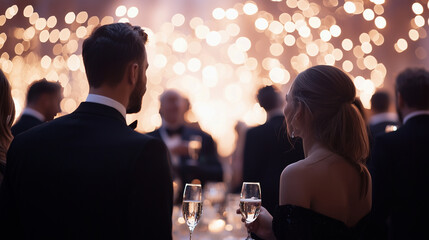 Fundraising Gala for Nonprofit Host with Supporters and Donors
