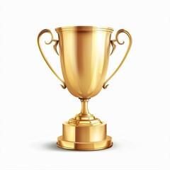 Trophy cups, golden goblet, silver reward, champion bowls. Contest winner award collection, prize cup