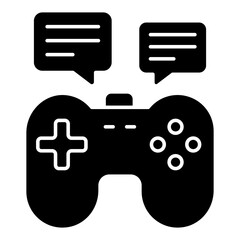 A unique design icon of game chatting © Rabiya