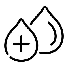 blood type o Line Icon
