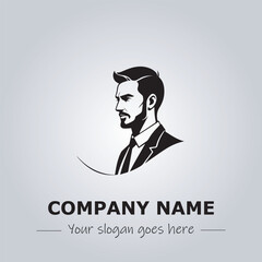 A Man logo company design illustration
