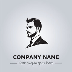 A Man logo company design illustration
