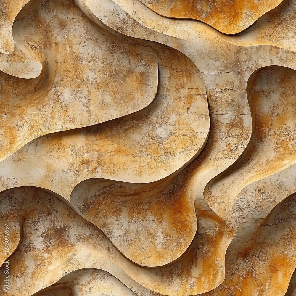 Poster abstract stucco pattern flowing lava like shapes textured background design element modern art