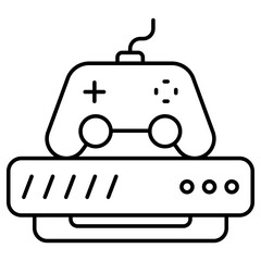 A colored design icon of gamepad © Rabiya