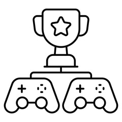 Perfect design icon of game trophy