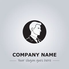 A Man logo company design illustration
