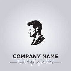 A Man logo company design illustration
